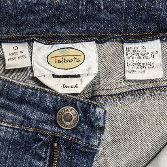 Talbots (Old Tag) Mini Bootcut Jeans Women Size 10 Inseam 30" High-Rise Stretch‎ - Picture 9 of 12
